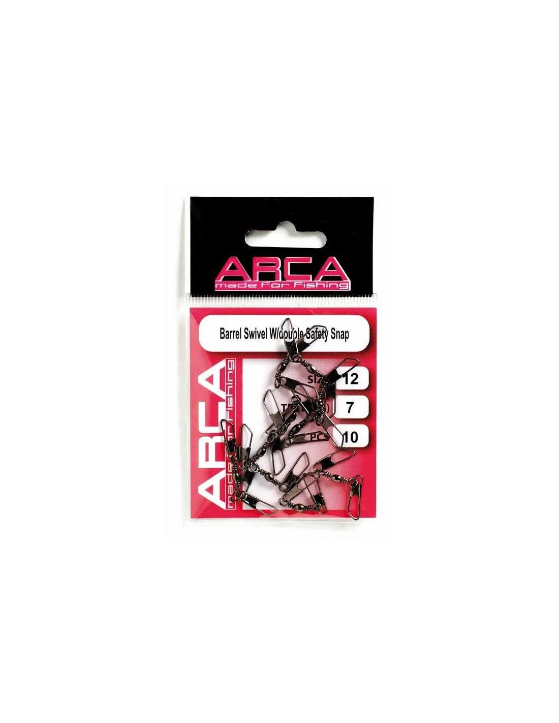 ARCA DRAAINAGEL BARREL SWIVEL WITH DOUBLE SAFETY SNAP - BLACK NICKEL 4 ARCA DRAAINAGEL BARREL SWIVEL WITH DOUBLE SAFETY SNAP - BLACK NICKEL - Afbeelding 2