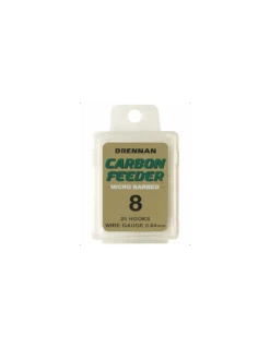 DRENNAN HAKEN CARBON FEEDER HOOKS BARBED BOX 25ST