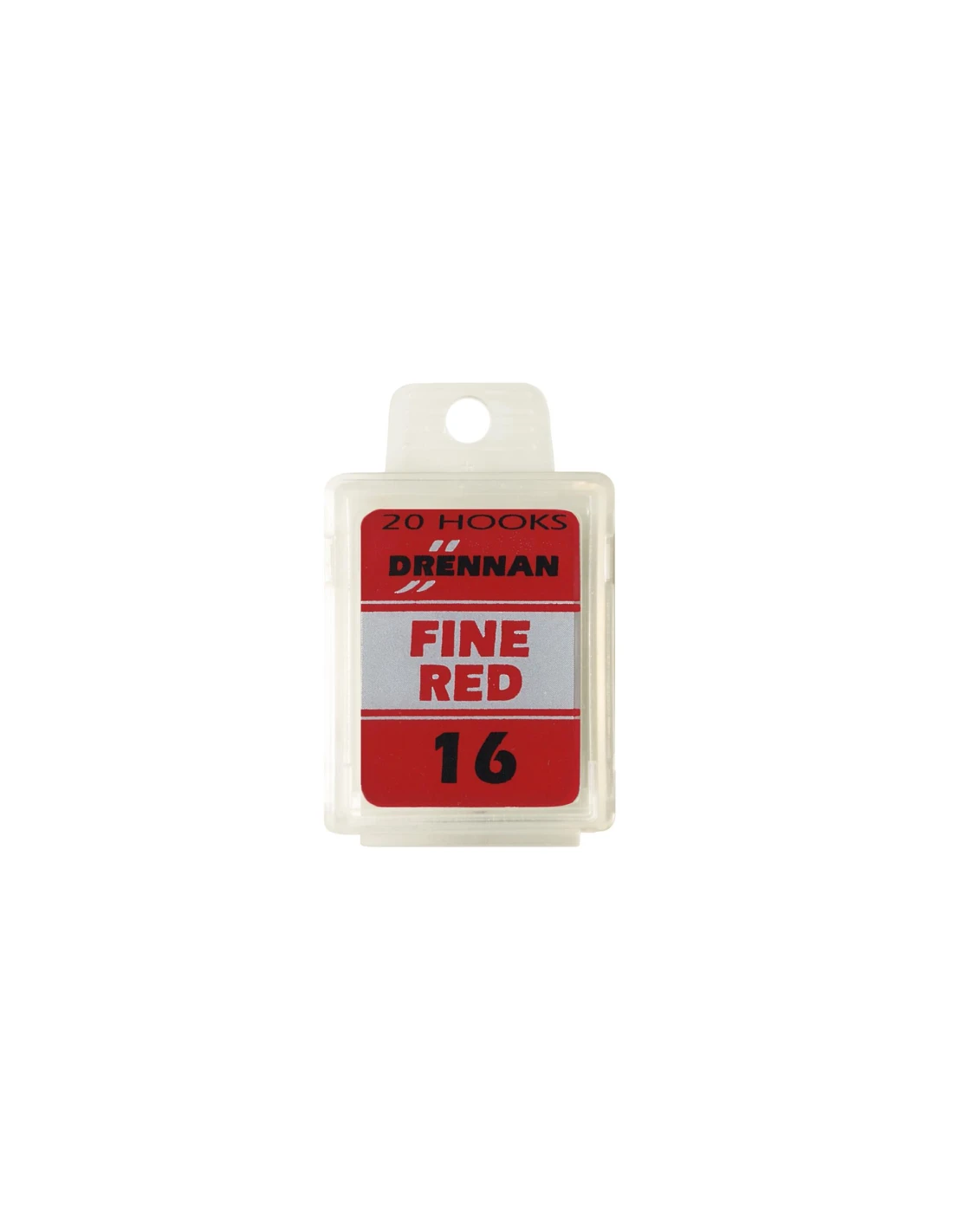 DRENNAN HAKEN FINE RED BARBED BOX 20ST 3 DRENNAN HAKEN FINE RED BARBED BOX 20ST