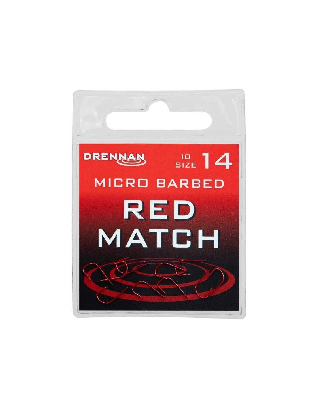 DRENNAN HAKEN RED MATCH BARBED 10ST DRENNAN 3 DRENNAN HAKEN RED MATCH BARBED 10ST DRENNAN