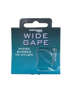 DRENNAN ONDERLIJN WIDE GAPE - HOOKS TO NYLON - BARBED DRENNAN