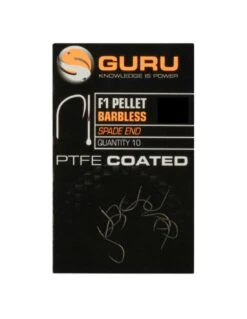 GURU HAKEN F1 PELLET BARBLESS SPADE END GURU -Vissen Product Winkel guru haken f1 pellet barbless spade end guru 1