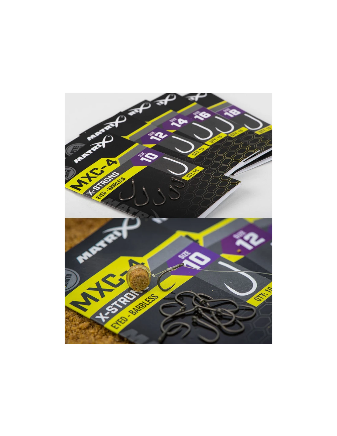 MATRIX HAKEN MXC-4 HOOKS X-STRONG EYED - BARBLESS 5 MATRIX HAKEN MXC-4 HOOKS X-STRONG EYED - BARBLESS - Afbeelding 3