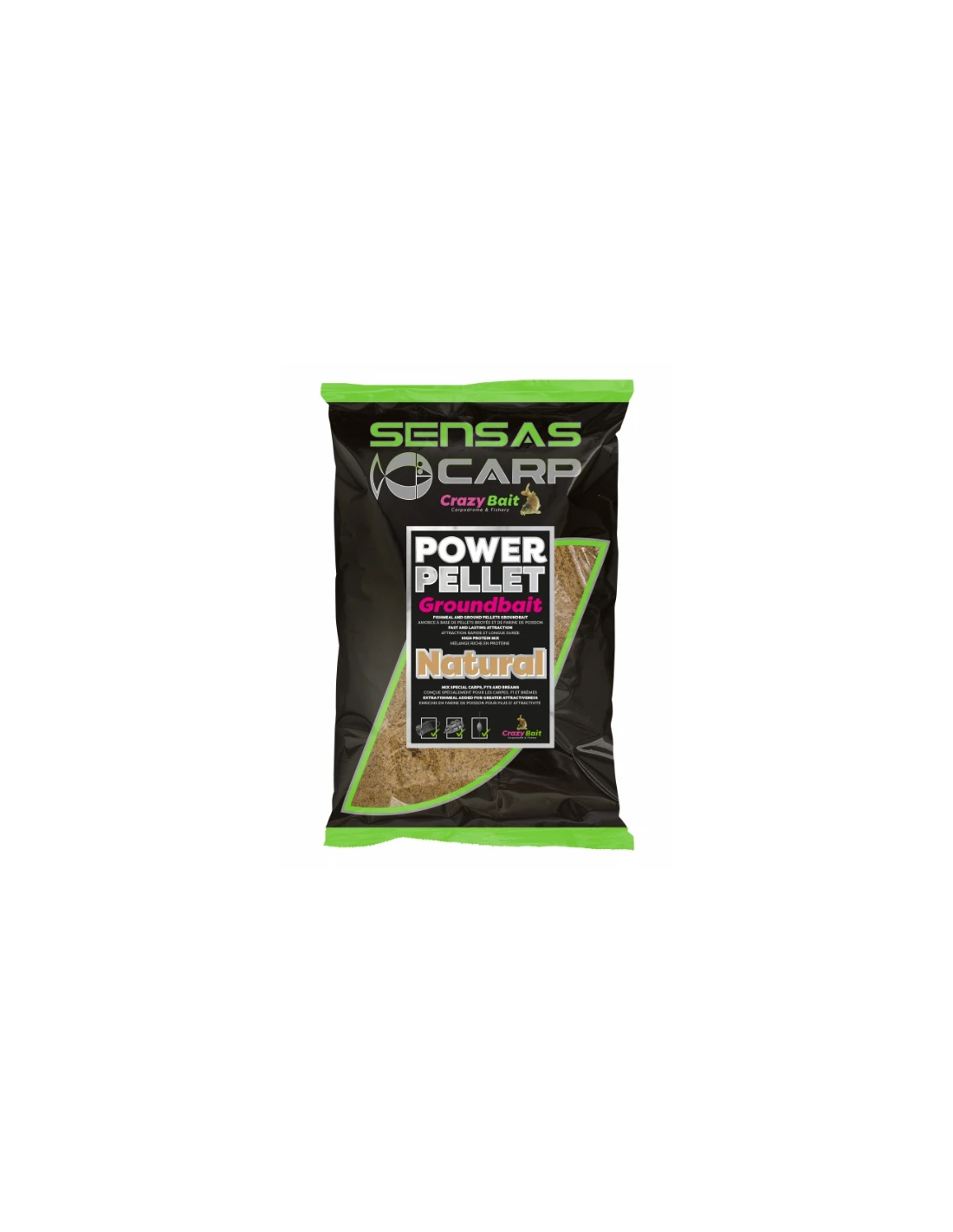 SENSAS LOKAAS UK POWER PELLET NATURAL 2KG SENSAS 3 SENSAS LOKAAS UK POWER PELLET NATURAL 2KG SENSAS