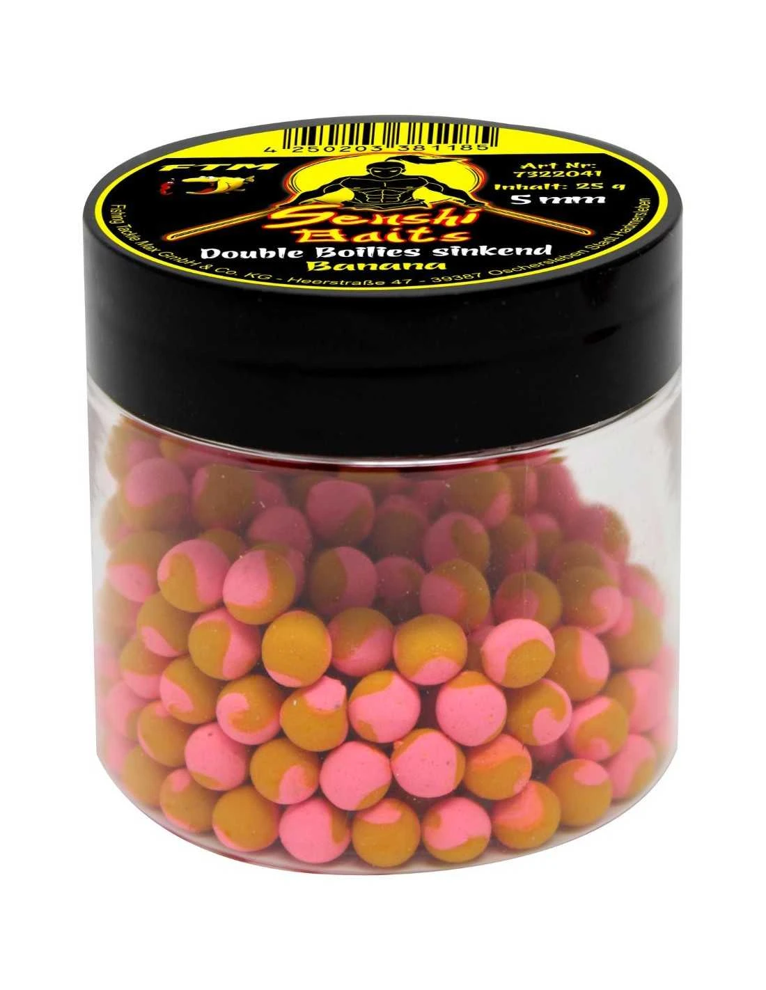 SENSHI BAITS BOILIES SINKEND 5MM BANANA PINK GEEL 25GR SENSHI BAITS 3 SENSHI BAITS BOILIES SINKEND 5MM BANANA PINK GEEL 25GR SENSHI BAITS